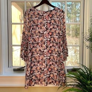 𝅺B Collection by Bobeau Bell Sleeves Floral Dress